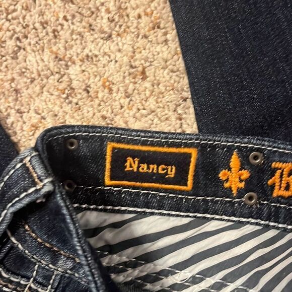 Rock Revival Nancy Dark Denim Easy Crop Size 26 - Picture 6 of 10